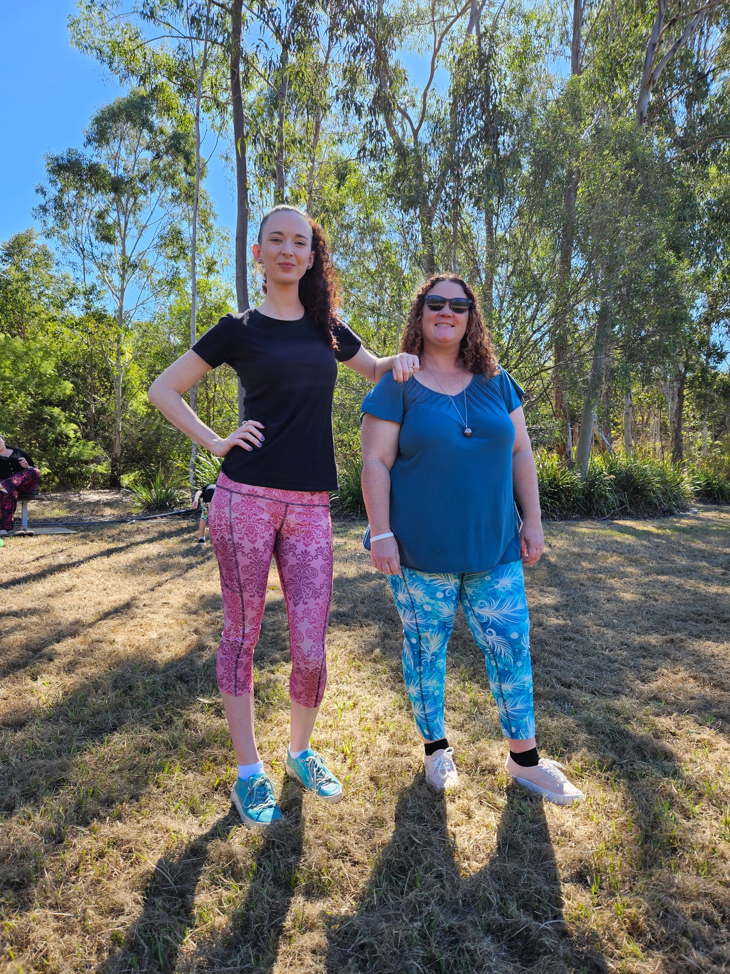 Pink Filigree Pocket Leggings