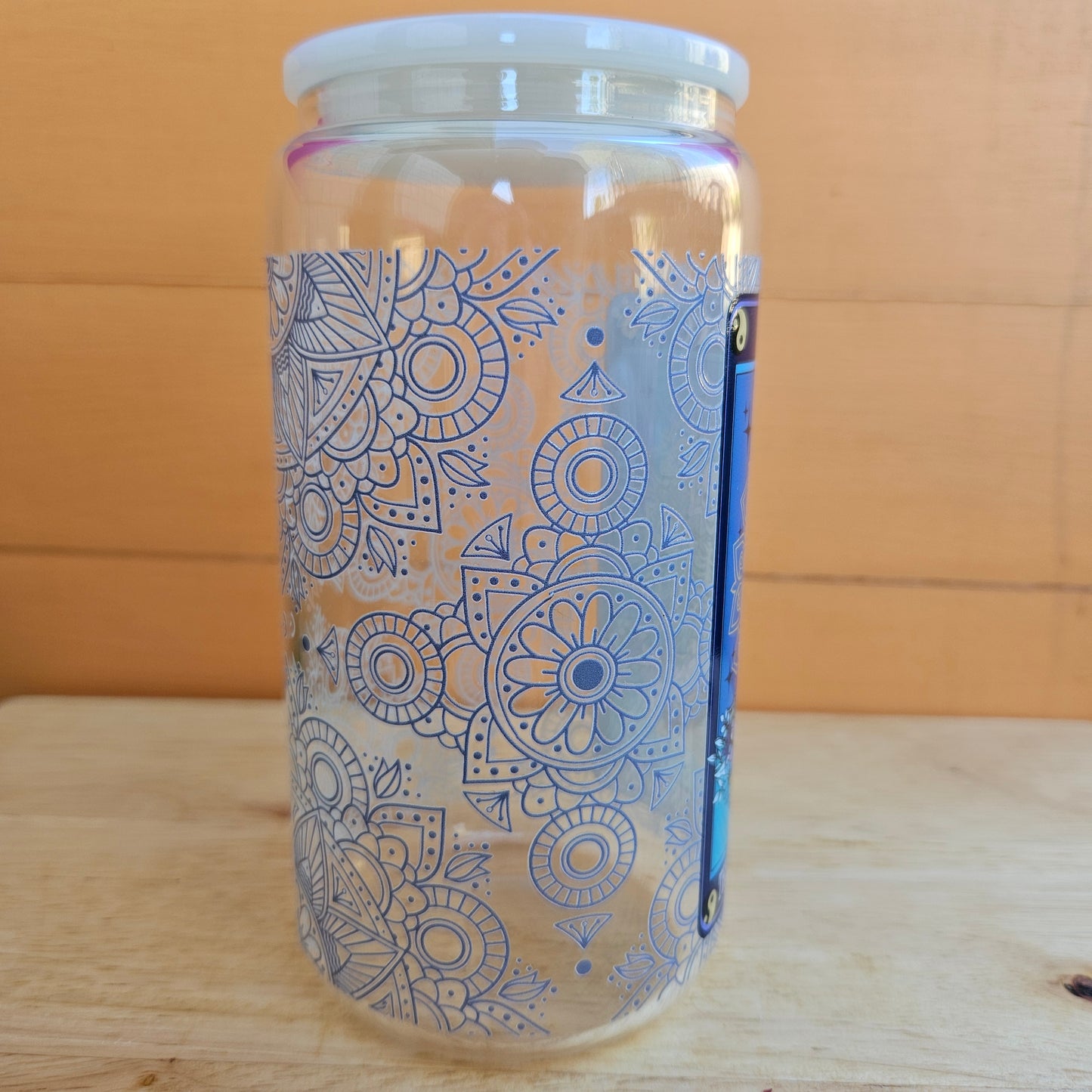 Zero F*cks Clear Glass Tumbler - 16oz