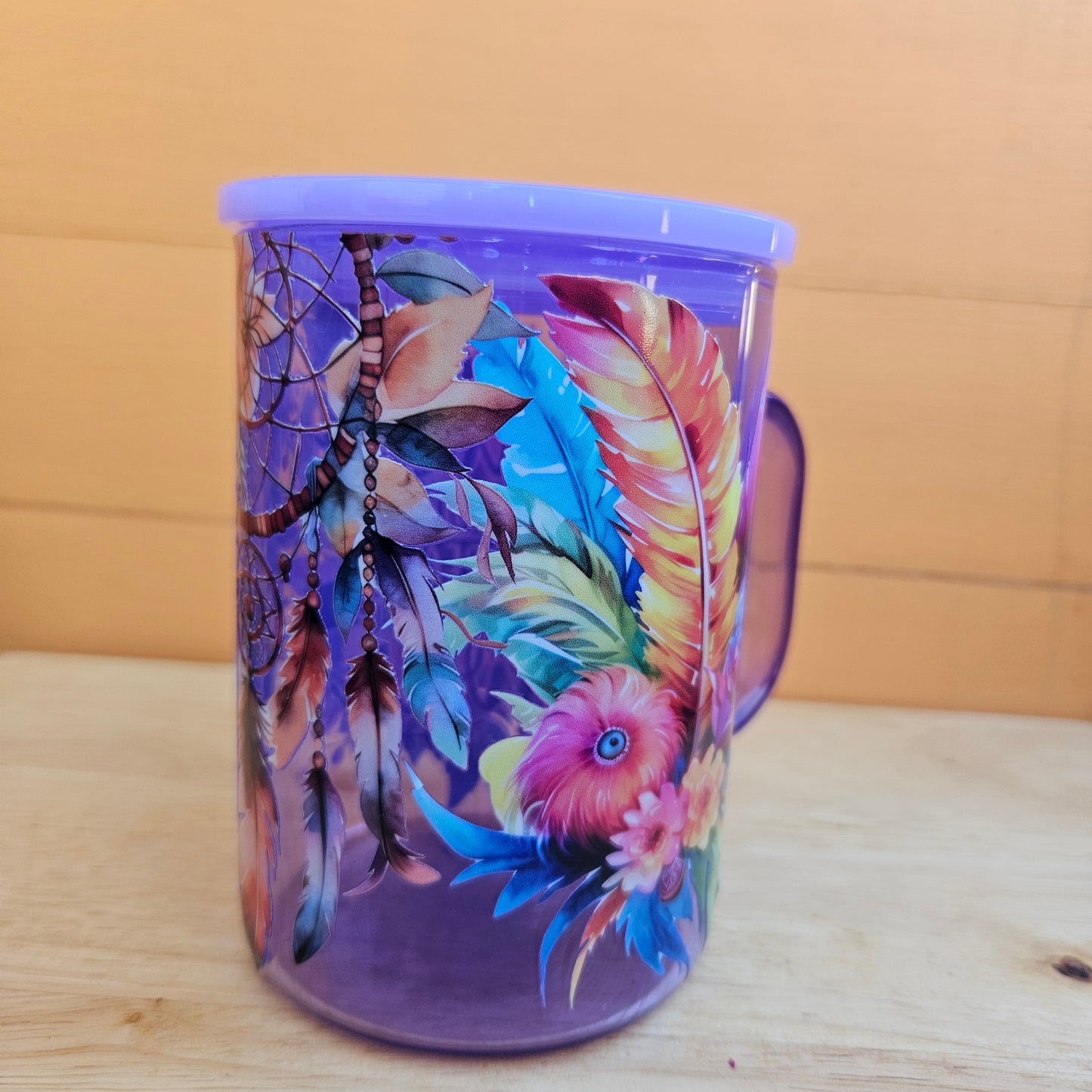 Follow Your Dreams Purple Glass Mug - 16oz