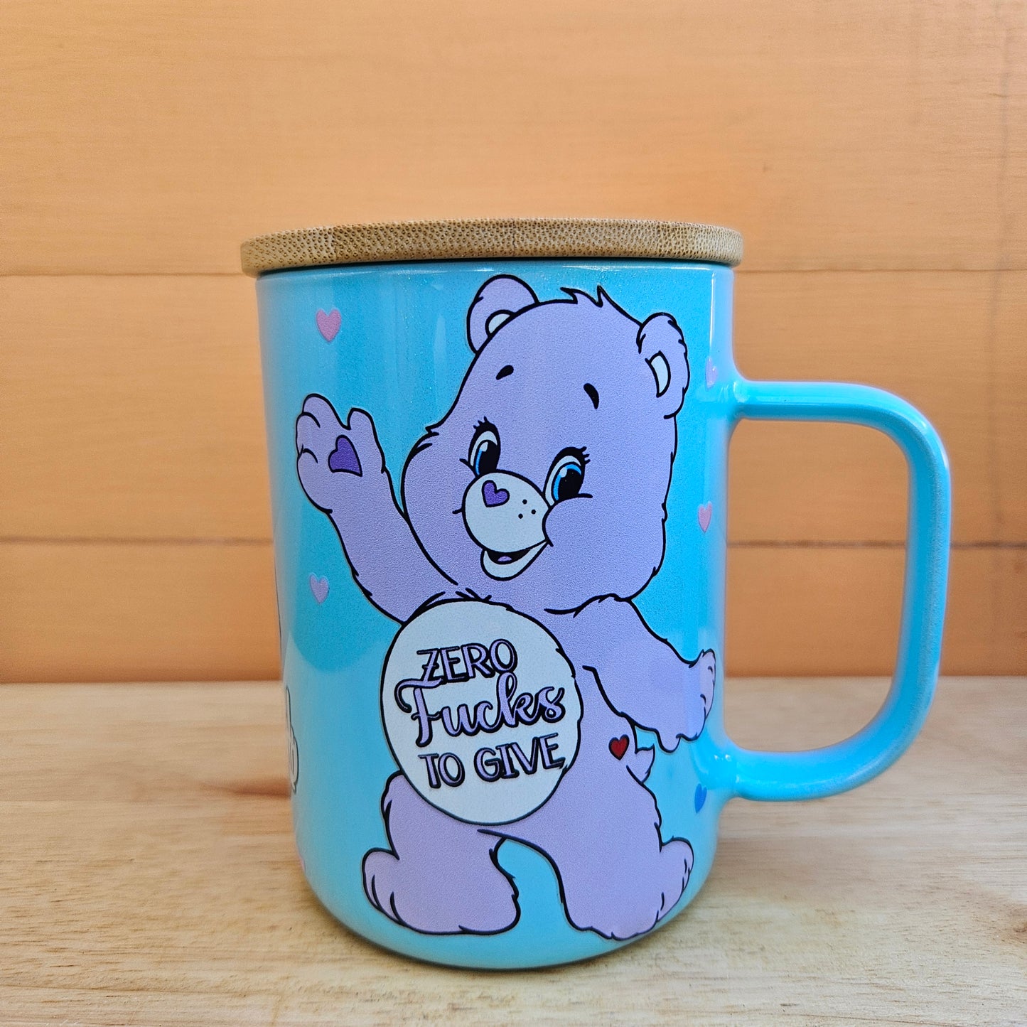 Lots of F*cks Blue Shimmer Glass Mug - 16oz