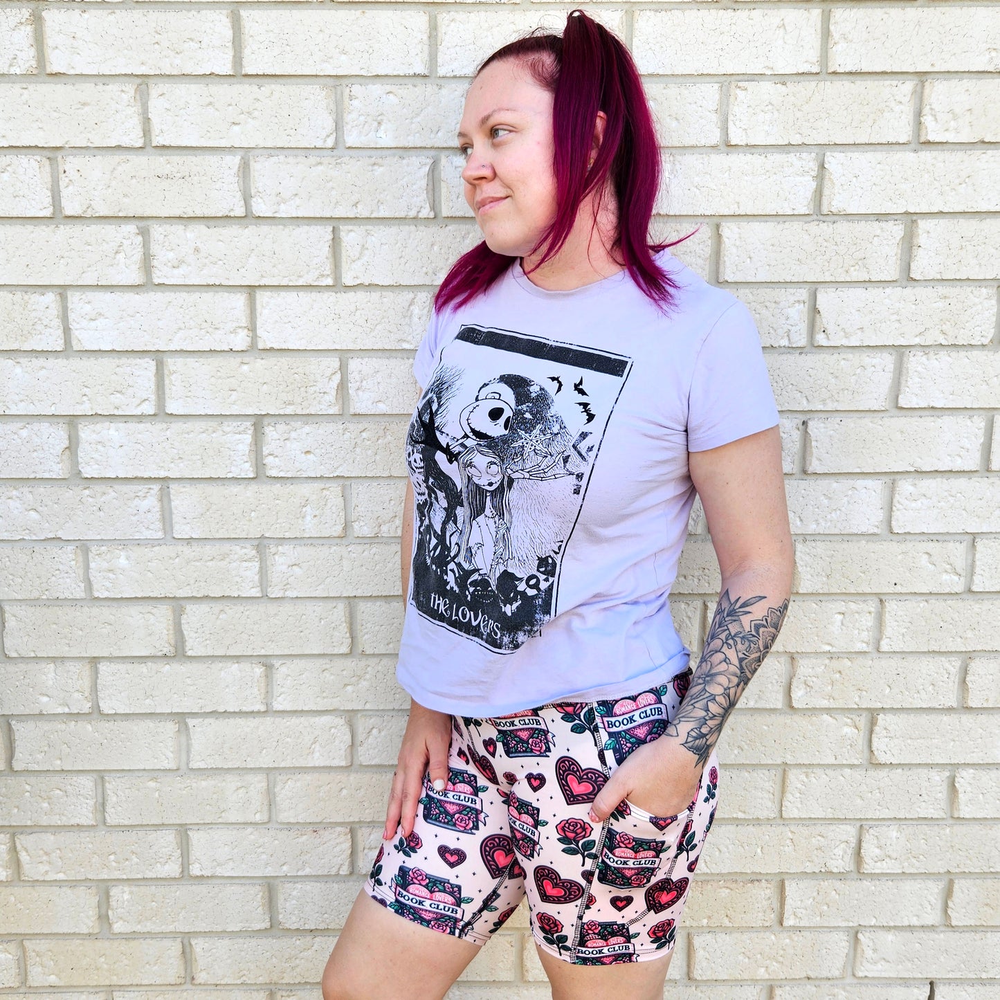 Romance Lovers Book Club Bike Shorts