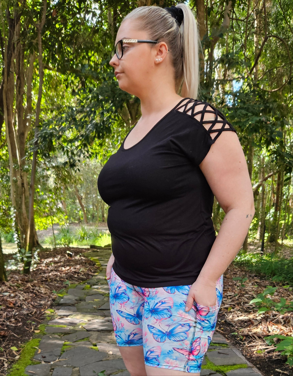 Butterfly Lover Bike Shorts