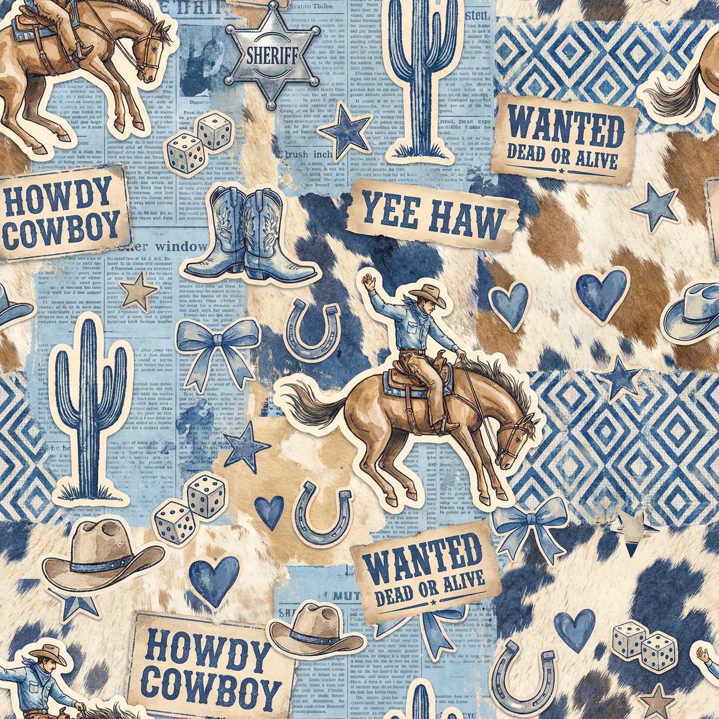 Howdy Cowboy! Full Length Leggings