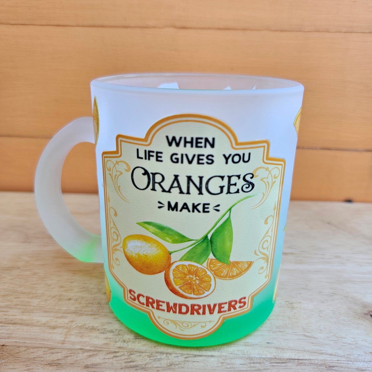 Ombre Coloured Glass Mugs - 11oz (325ml)