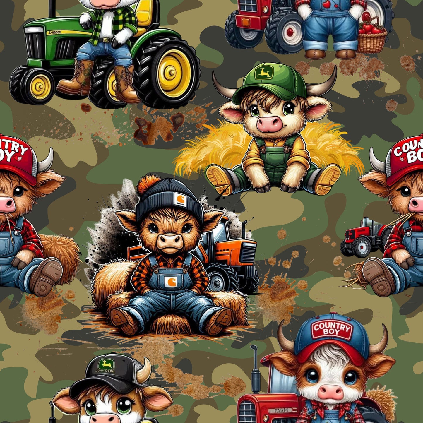 Cow Farmer Bike Shorts