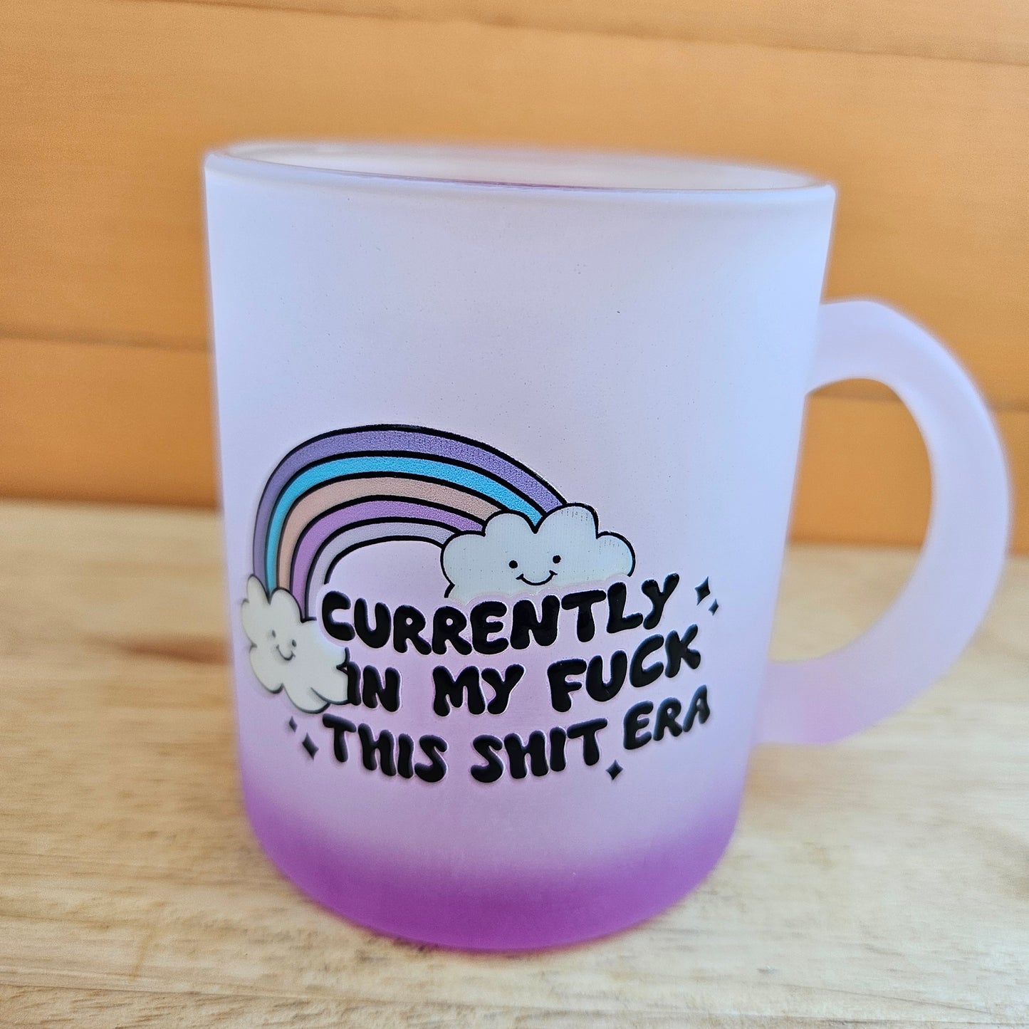 Ombre Coloured Glass Mugs - 11oz (325ml)