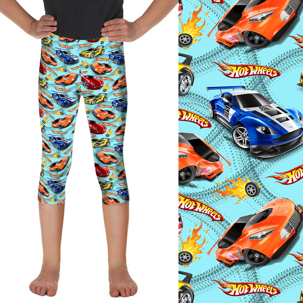 Wheels Kids Capri Leggings