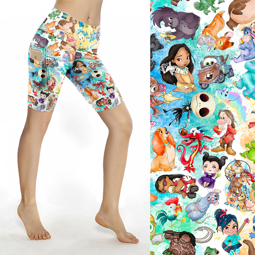 All The Characters Bike Shorts