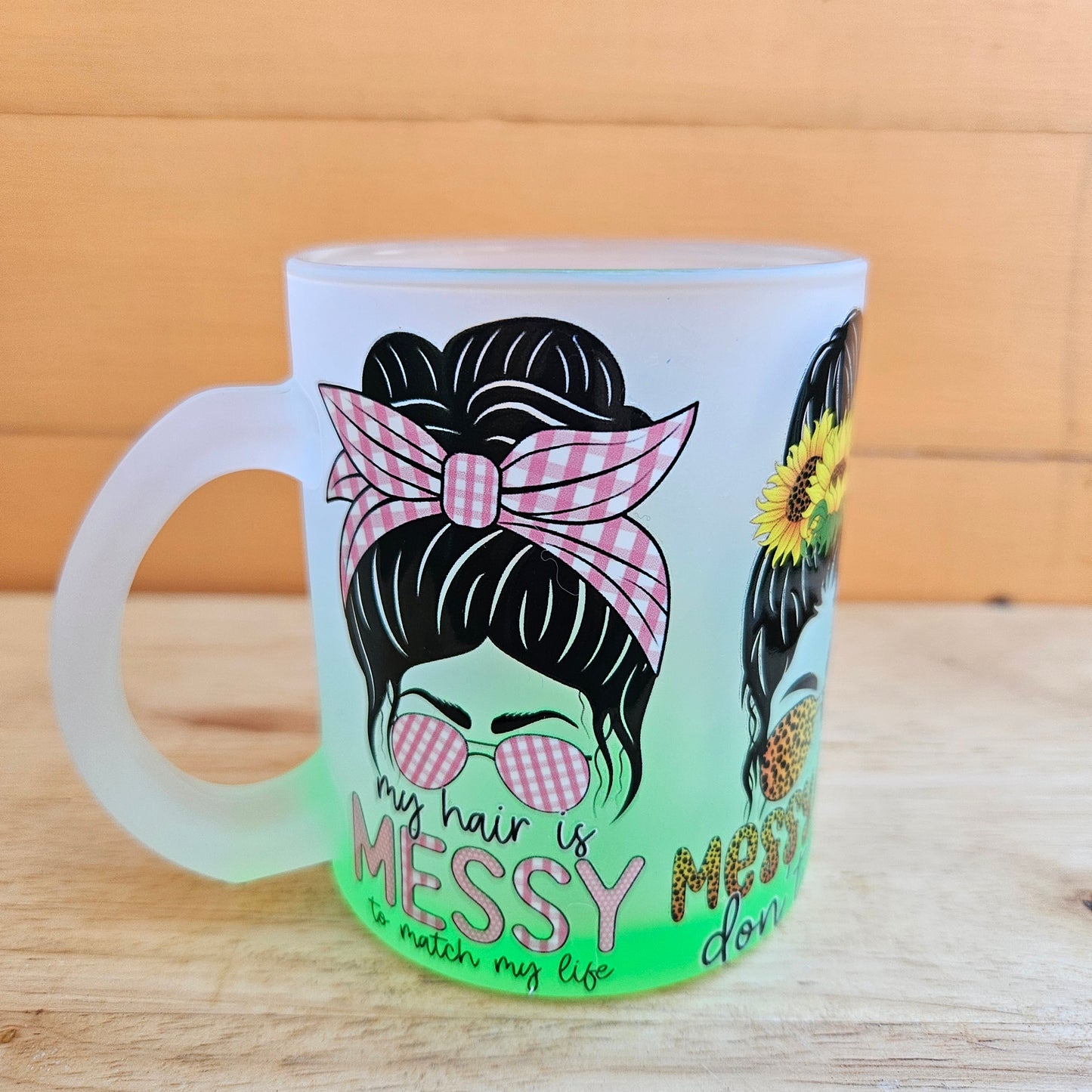 Ombre Coloured Glass Mugs - 11oz (325ml)