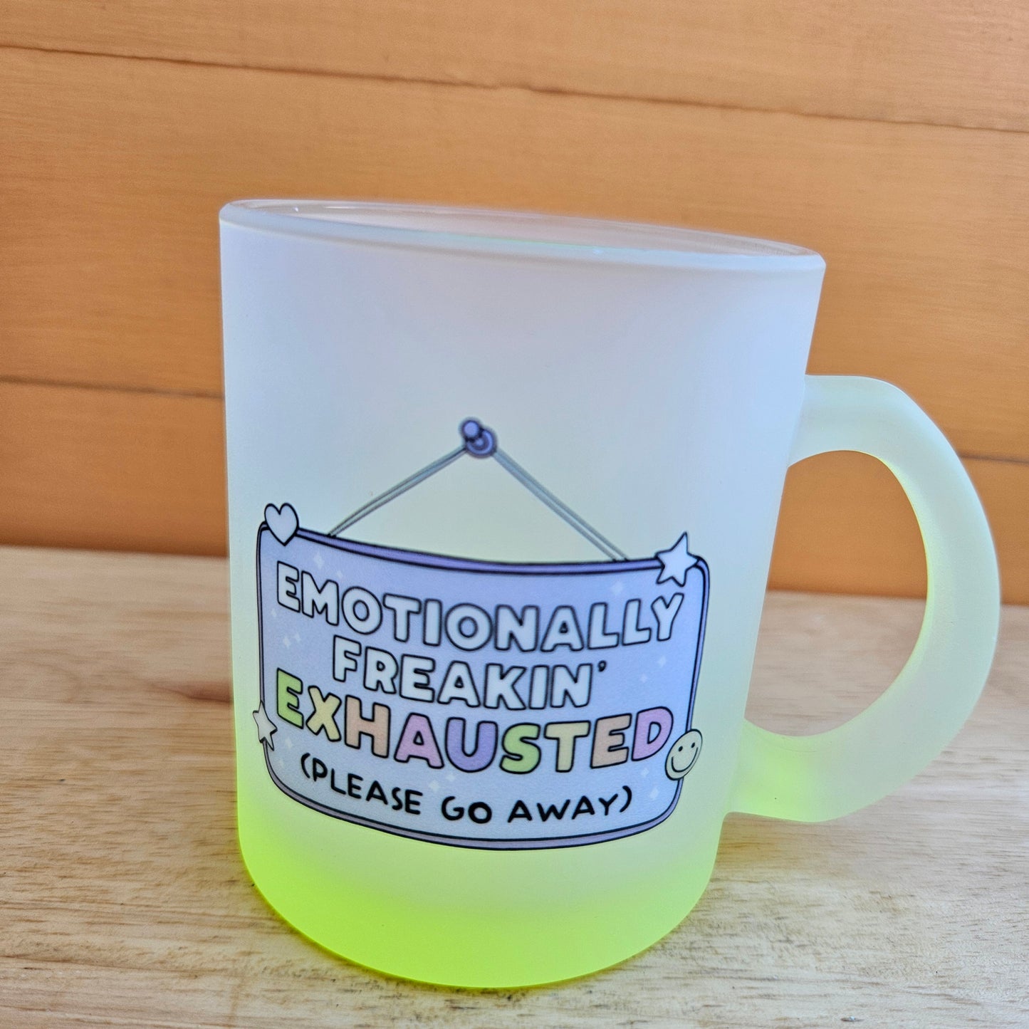 Ombre Coloured Glass Mugs - 11oz (325ml)