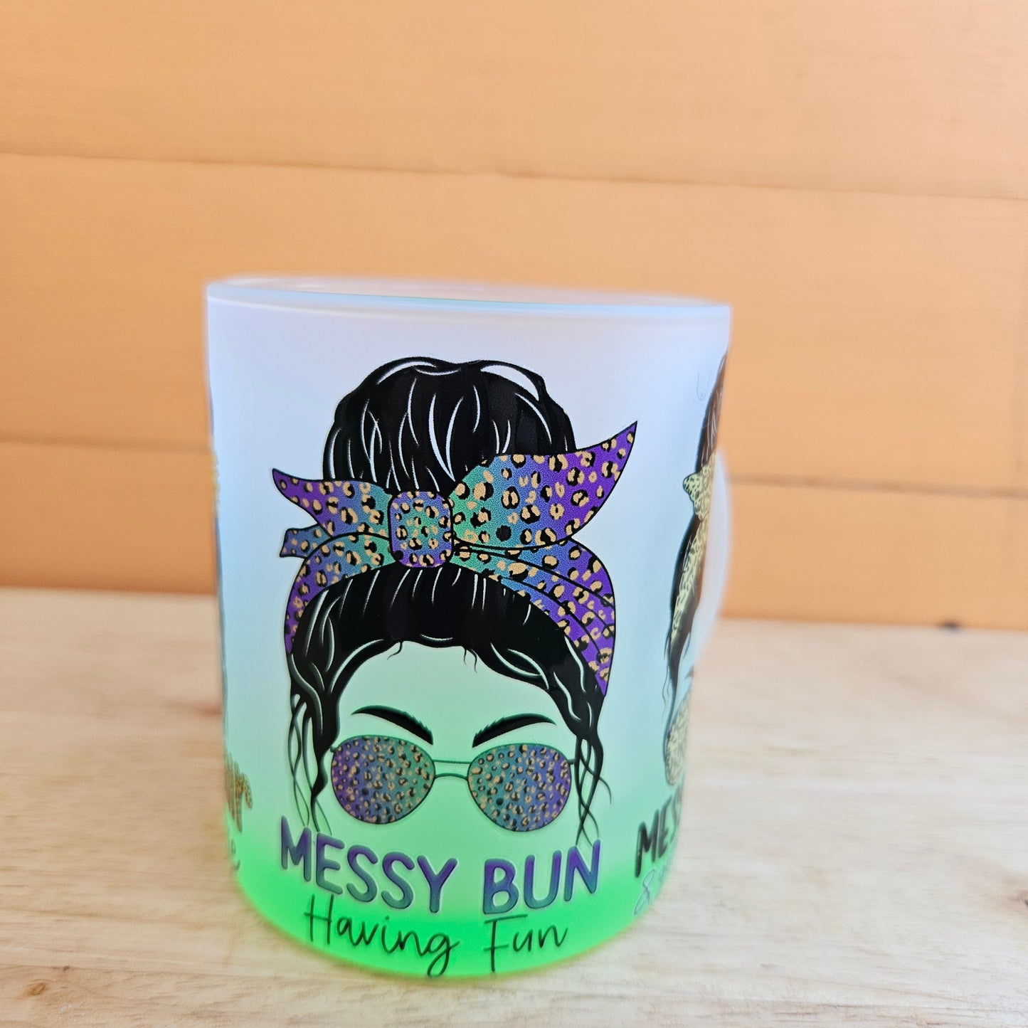 Ombre Coloured Glass Mugs - 11oz (325ml)