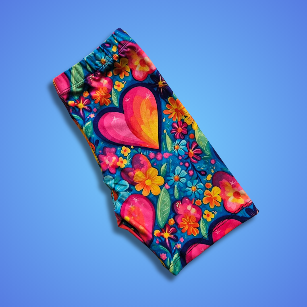 The Brightest Hearts Bike Shorts - Kids