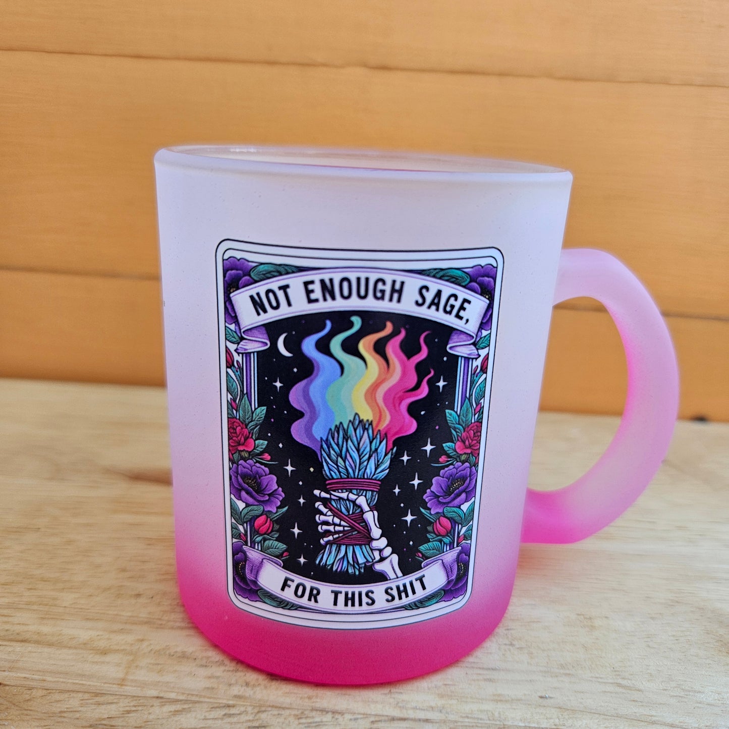 Ombre Coloured Glass Mugs - 11oz (325ml)