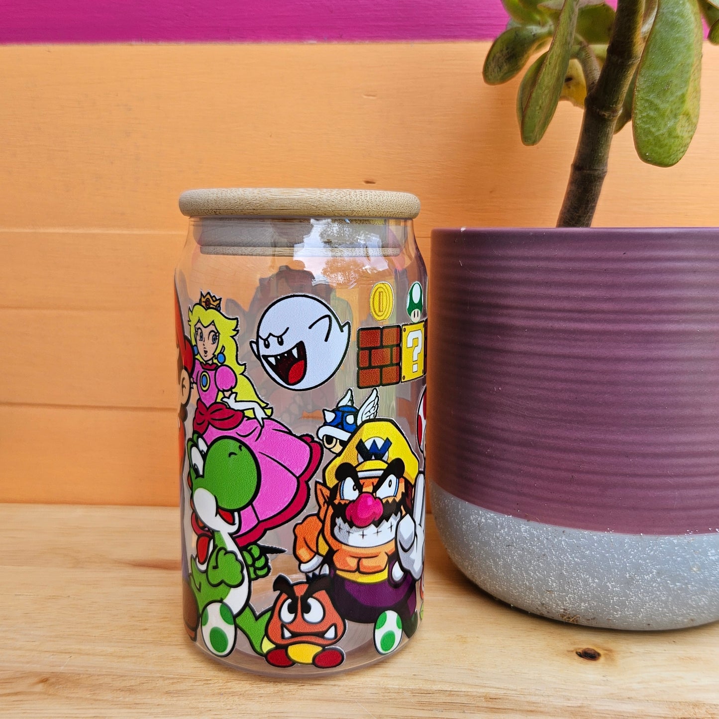 Mario Plastic Can Cup - 16oz