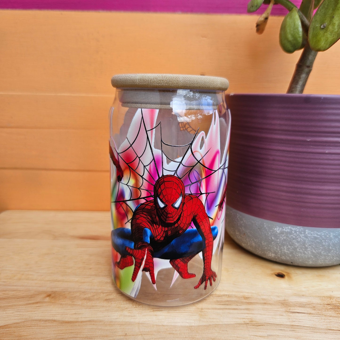 Spiderman Plastic Can Cup - 16oz