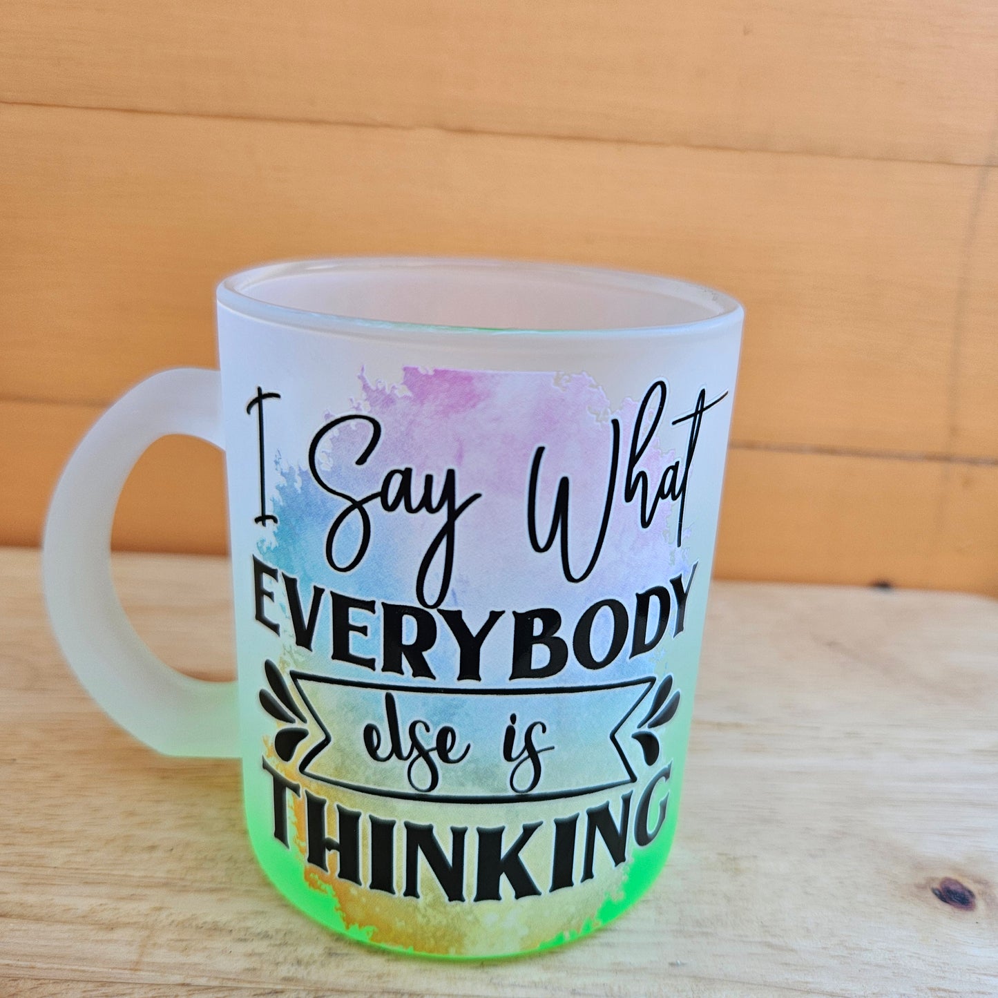 Ombre Coloured Glass Mugs - 11oz (325ml)