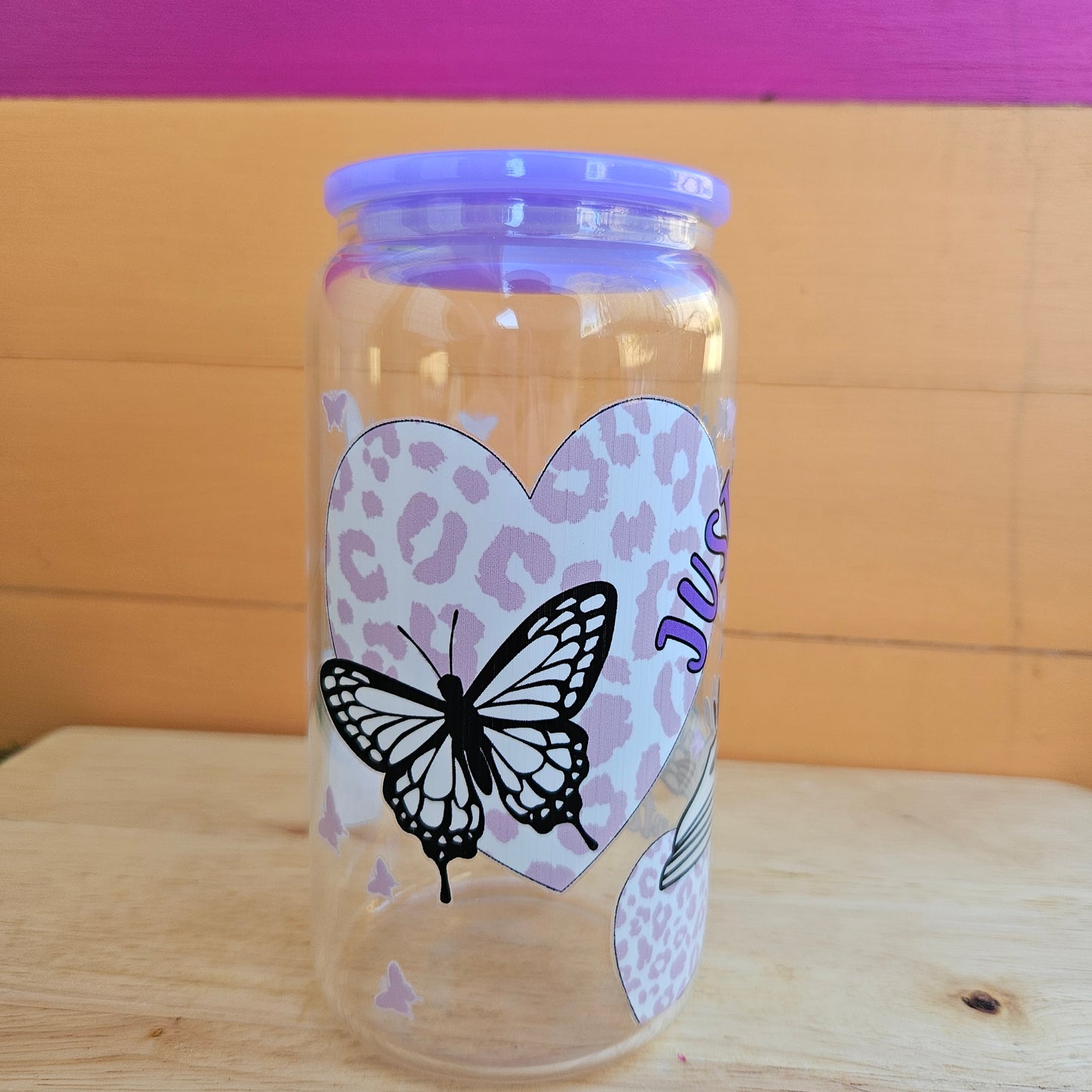 Just One More Clear Glass Tumbler - 16oz