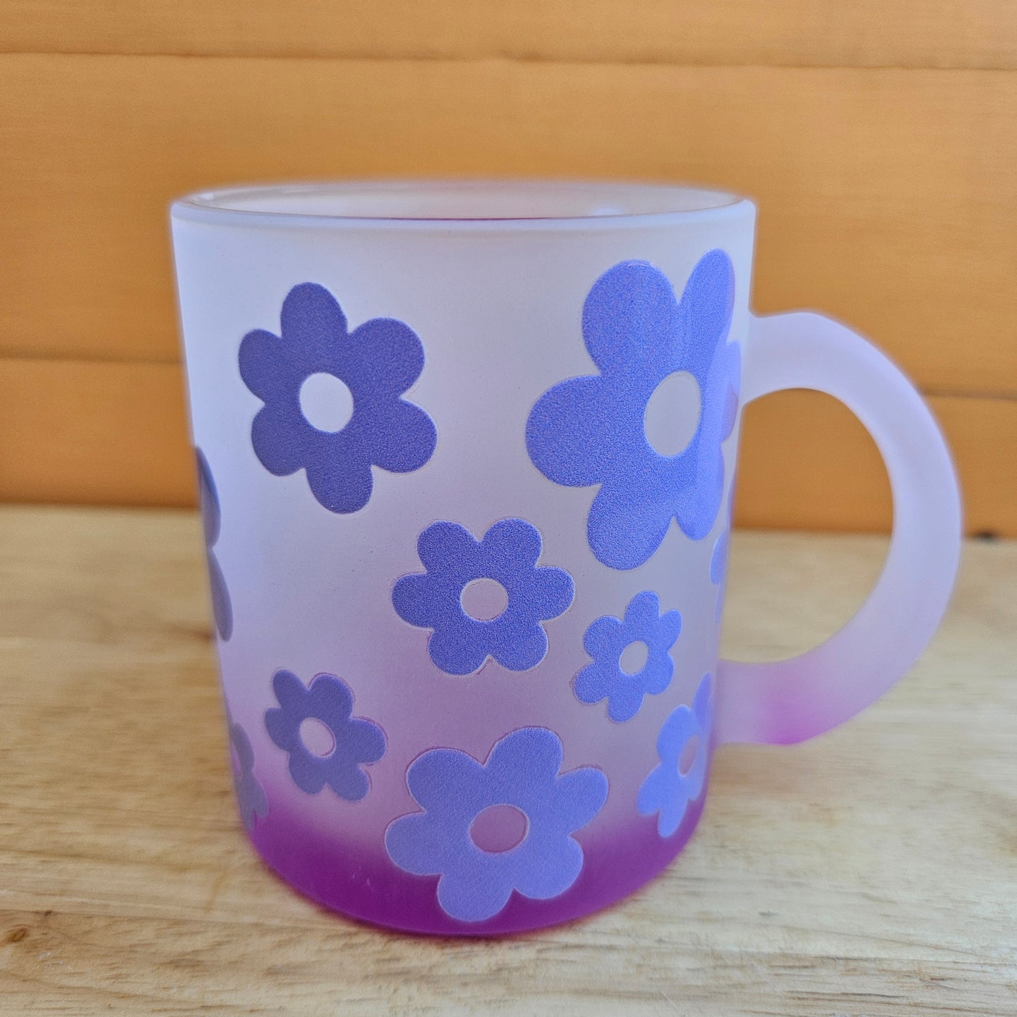 Ombre Coloured Glass Mugs - 11oz (325ml)