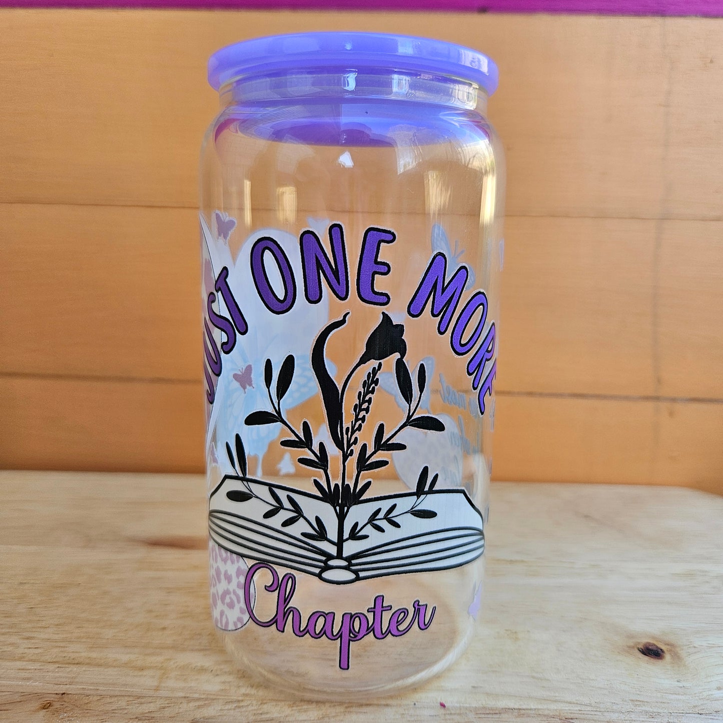Just One More Clear Glass Tumbler - 16oz