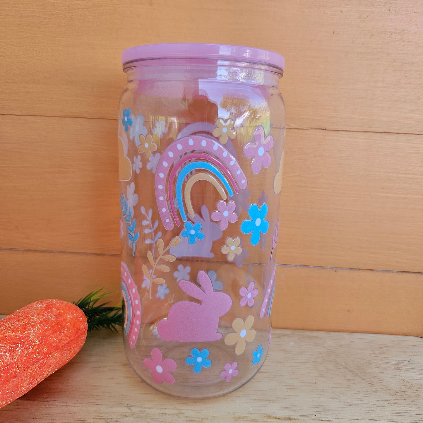 Easter Garden Plastic Tumbler