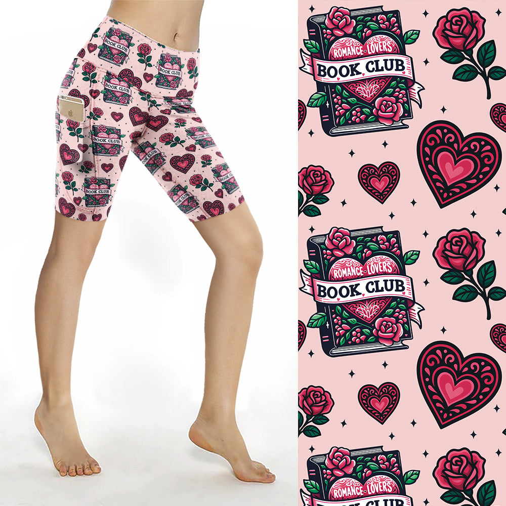Romance Lovers Book Club Bike Shorts