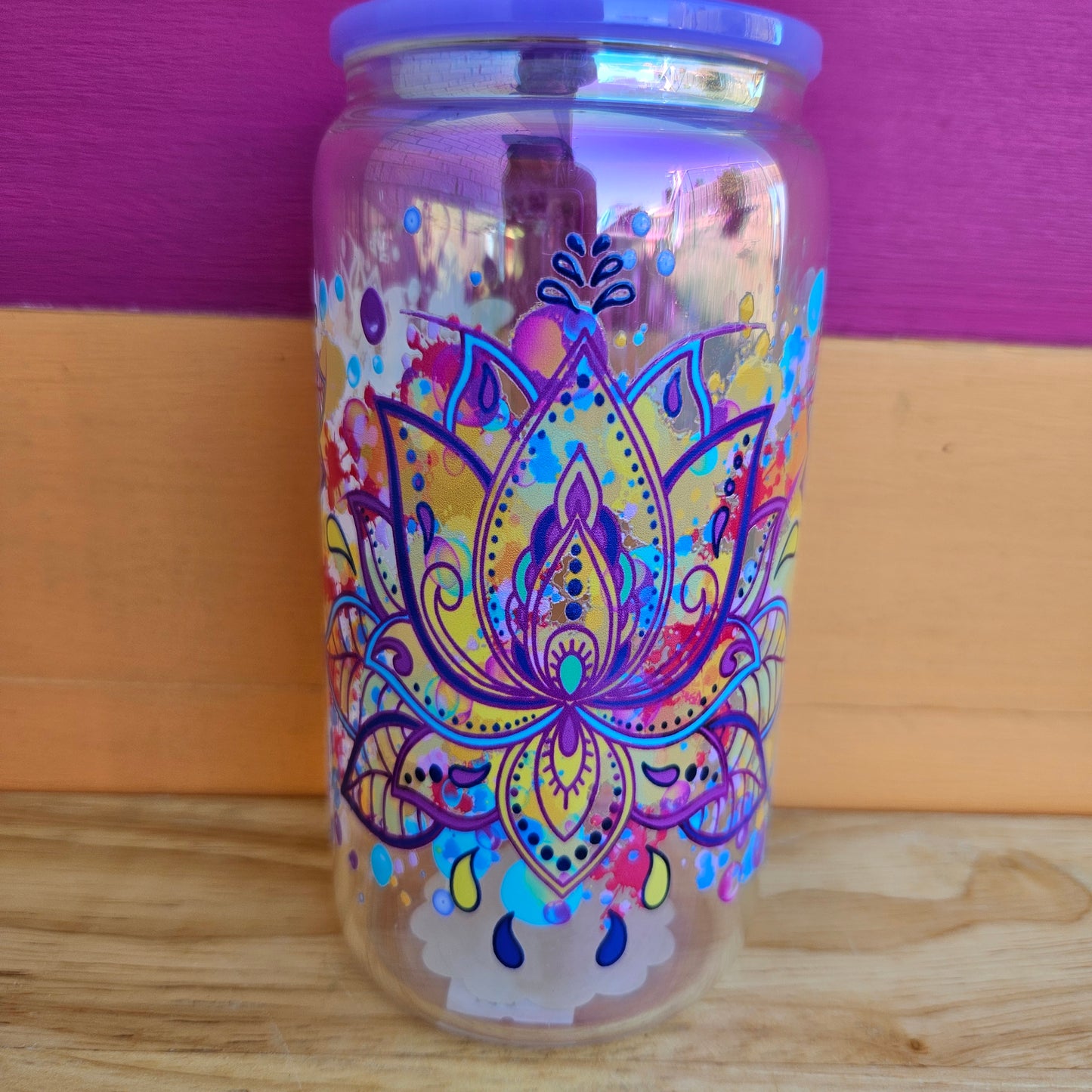Mandala Lotus Tumbler - 16oz