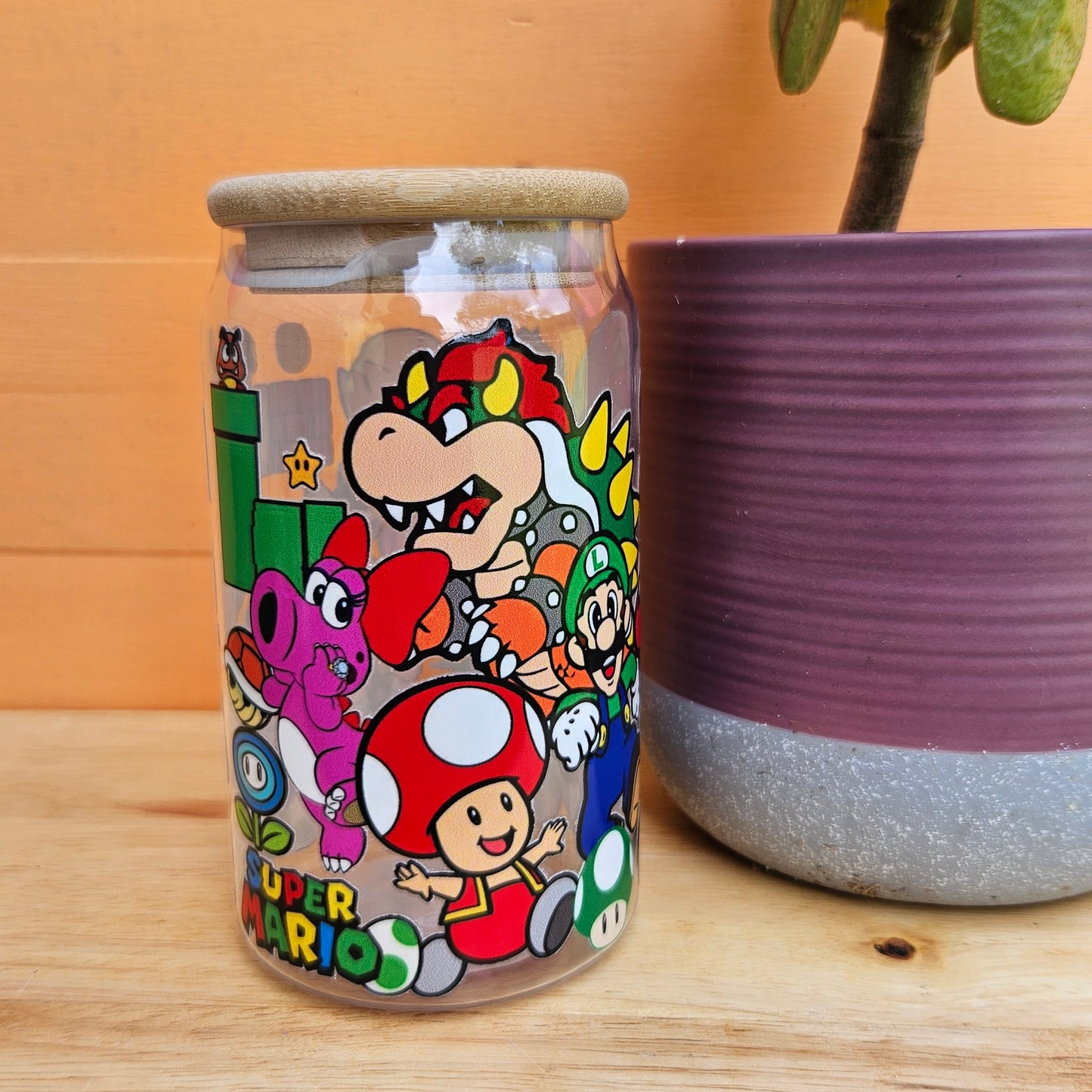 Mario Plastic Can Cup - 16oz