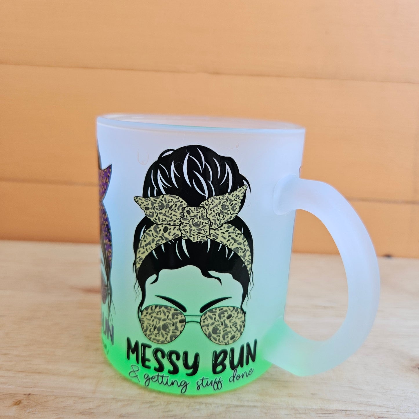 Ombre Coloured Glass Mugs - 11oz (325ml)