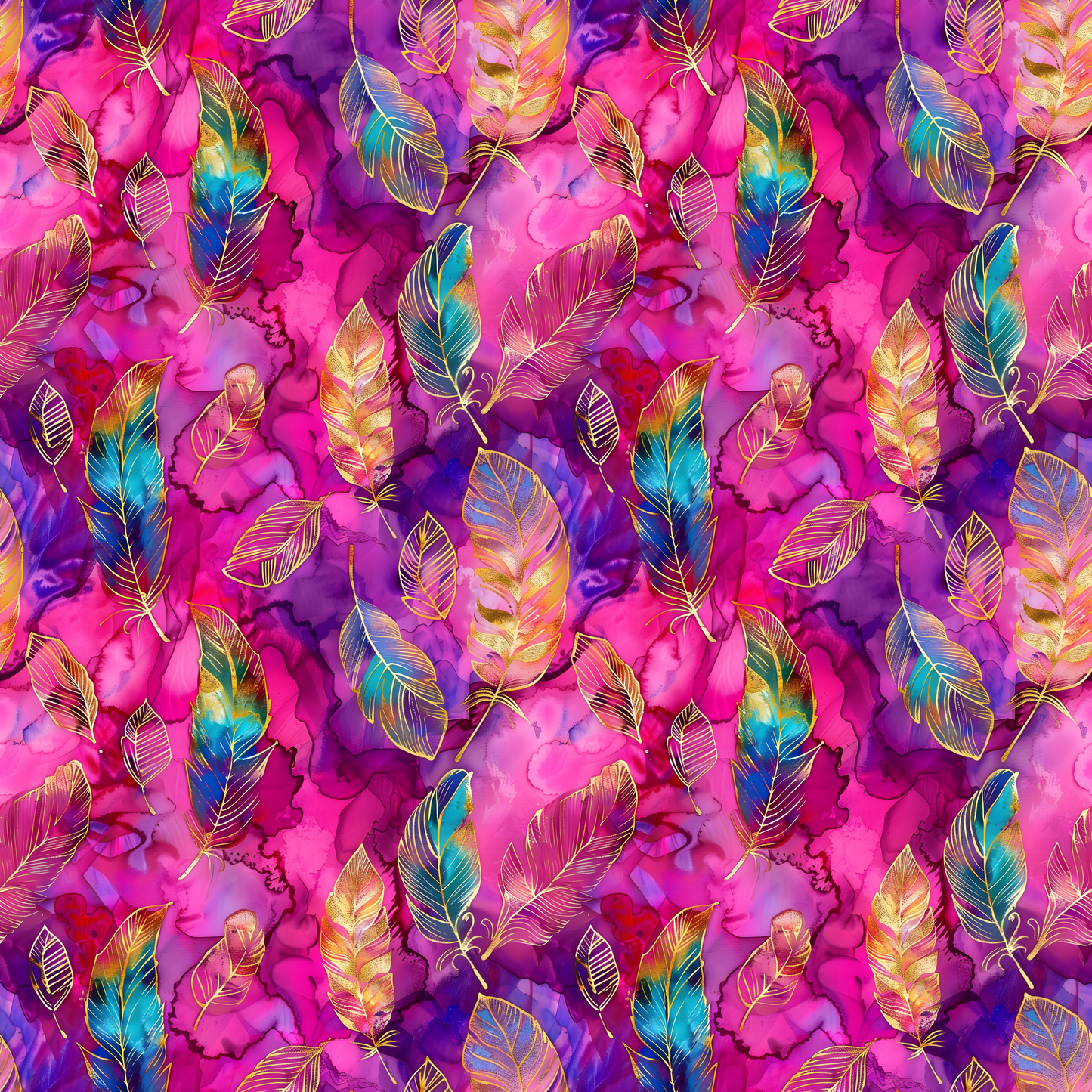 Marbled Feathers Skort