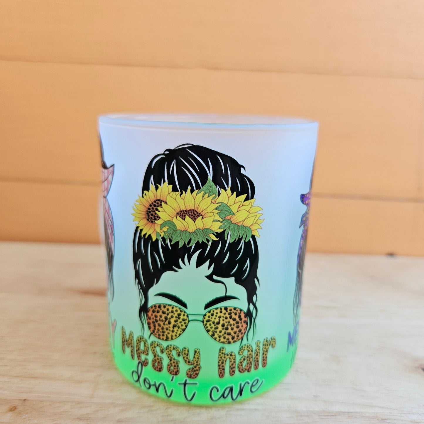 Ombre Coloured Glass Mugs - 11oz (325ml)