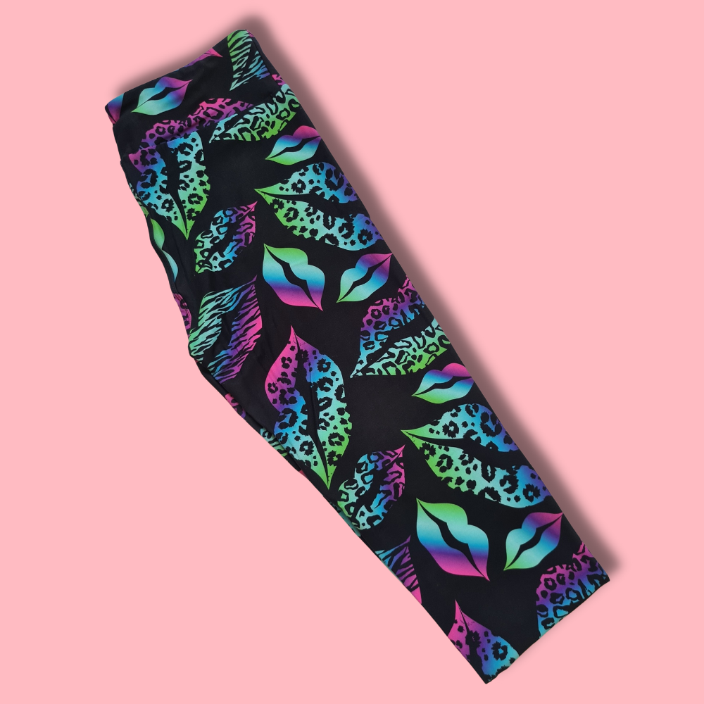 80's Lips Full Length Yoga Band