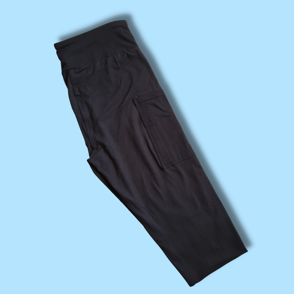 Black Leggings w/ Square Pockets