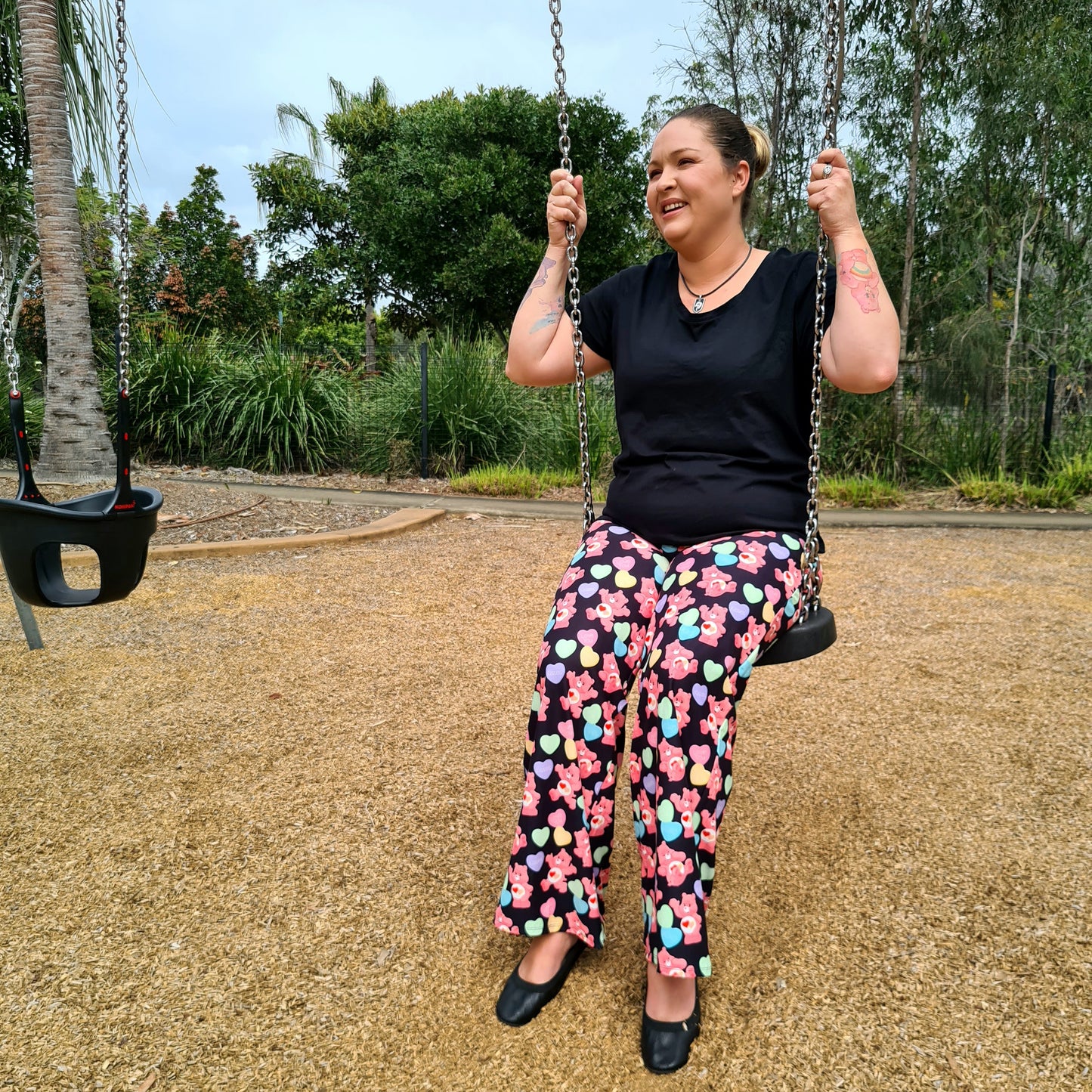 Candy Bears Lounge Pants (Yoga Band) w/ Pockets