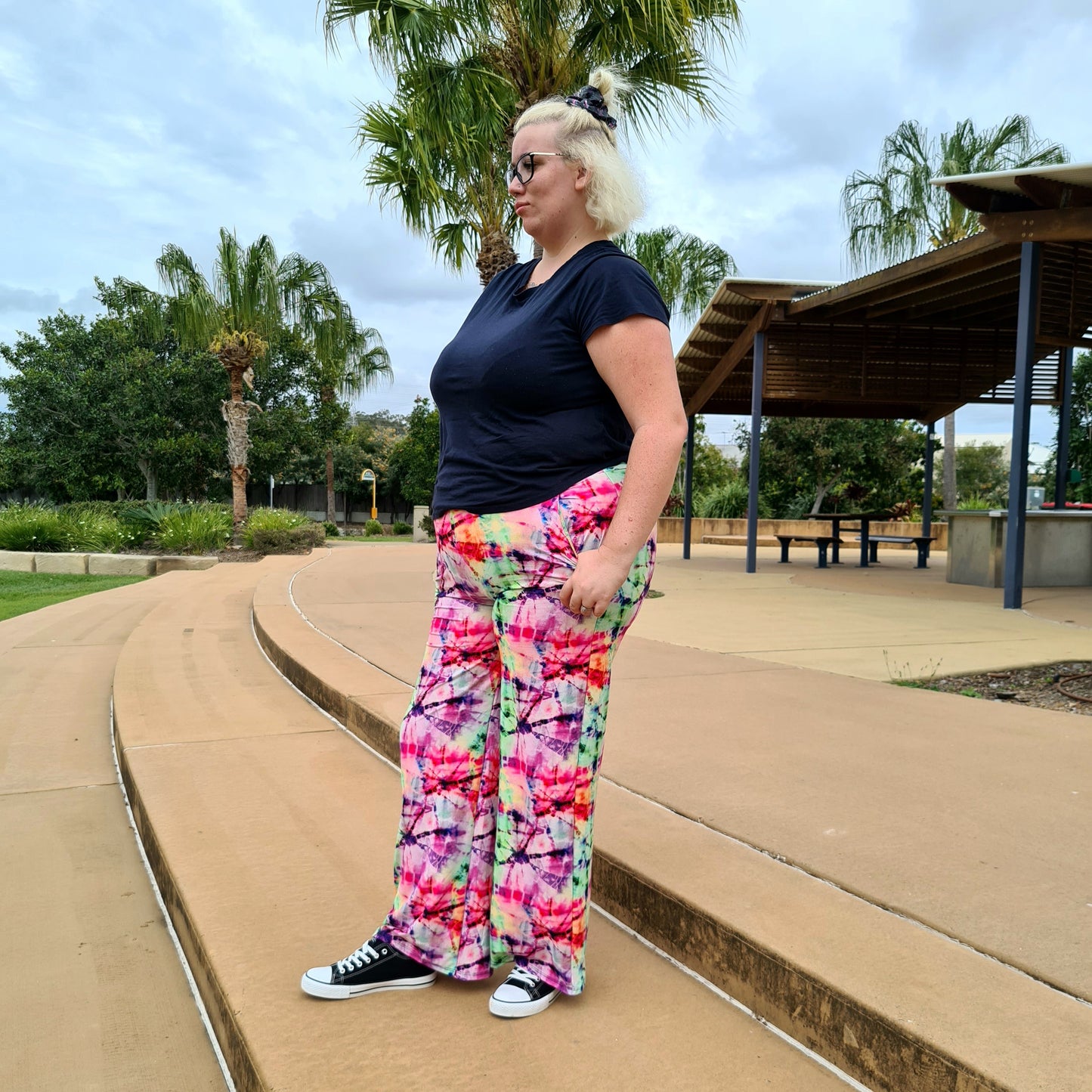 Bright Dyed Lounge Pants (Yoga Band) w/ Pockets