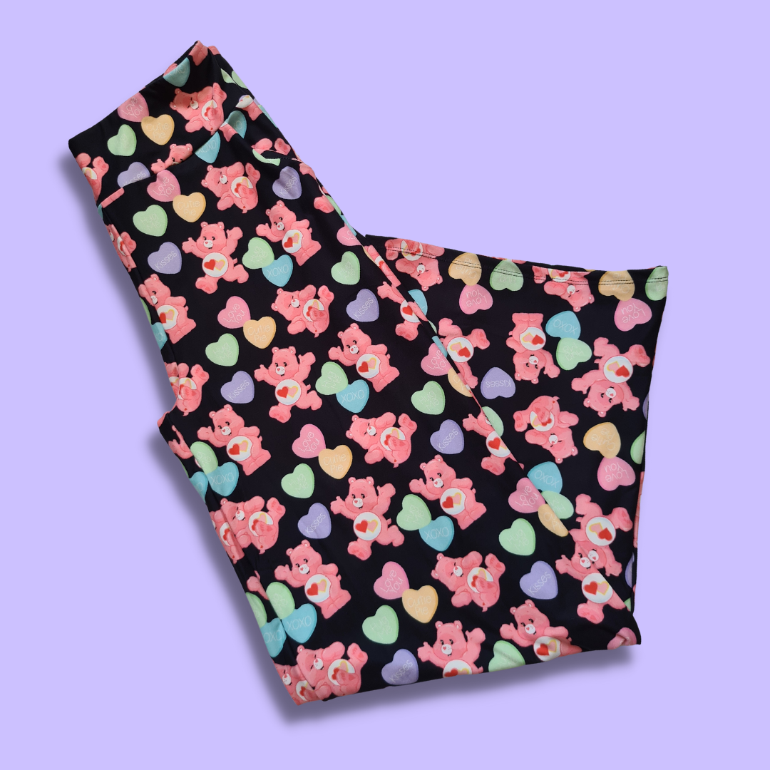 Candy Bears Lounge Pants (Yoga Band) w/ Pockets
