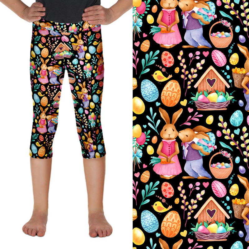 Easter Bunny Love Kids Leggings