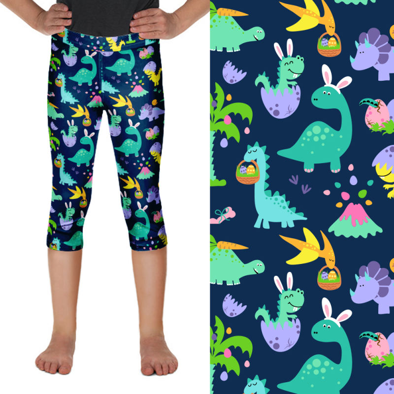 Dino Easter Kids Leggings