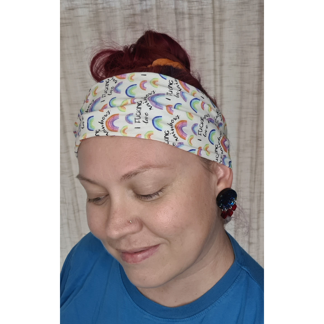 I F*cking Love Rainbows Wire Headbands