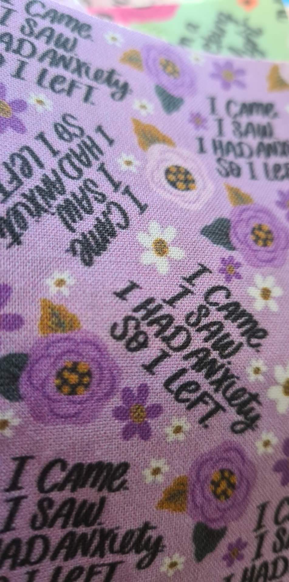 Purple Anxiety Scrunchie
