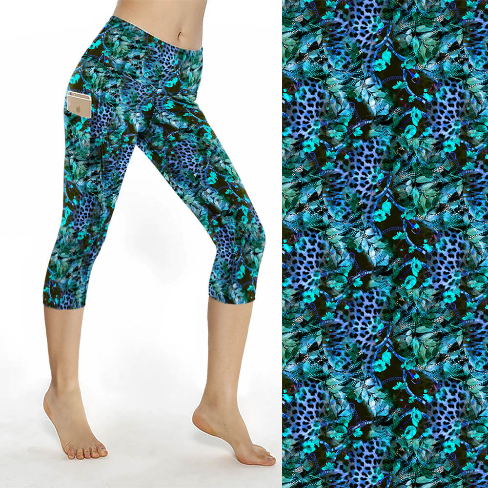 Leopard Abstract Capri