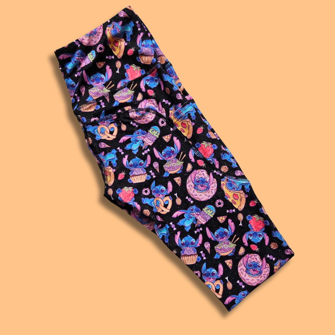 Our Little Blue Alien Capri Leggings
