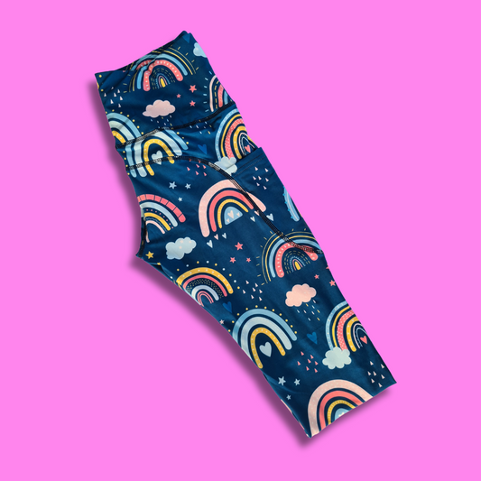 Blue Rainbow Leggings