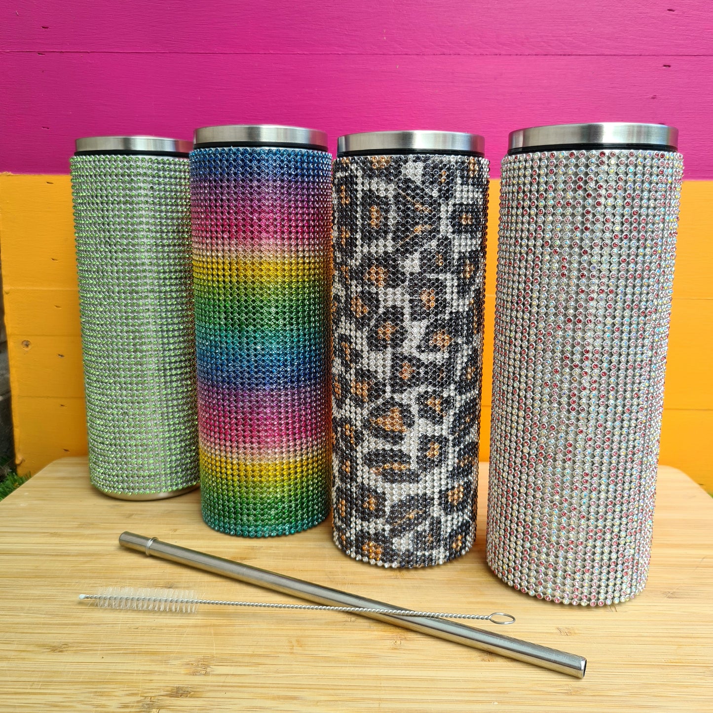 Rhinestone Stainless Steel Tumblers