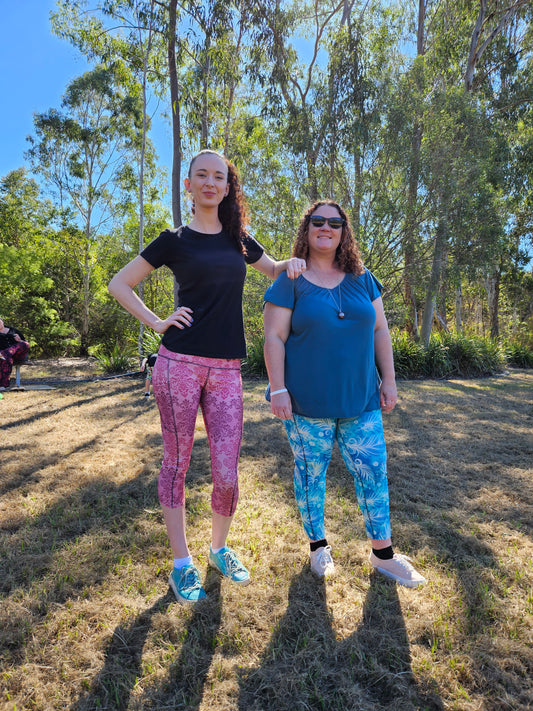 Pink Filigree Pocket Leggings