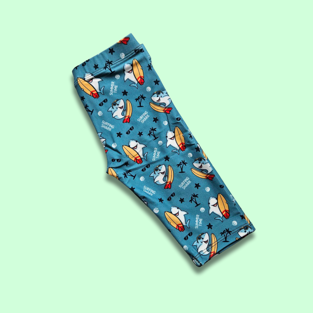 Shark Summer time Kids Leggings