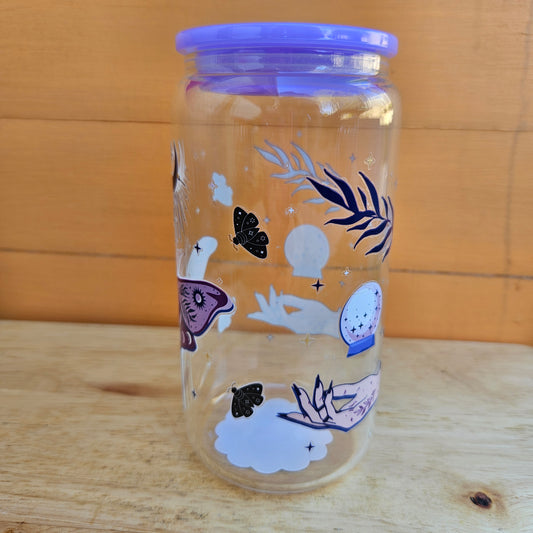 Spiritual Clear Glass Tumbler - 16oz
