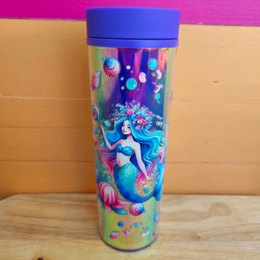 Mermaid Plastic Iridescent Tumbler