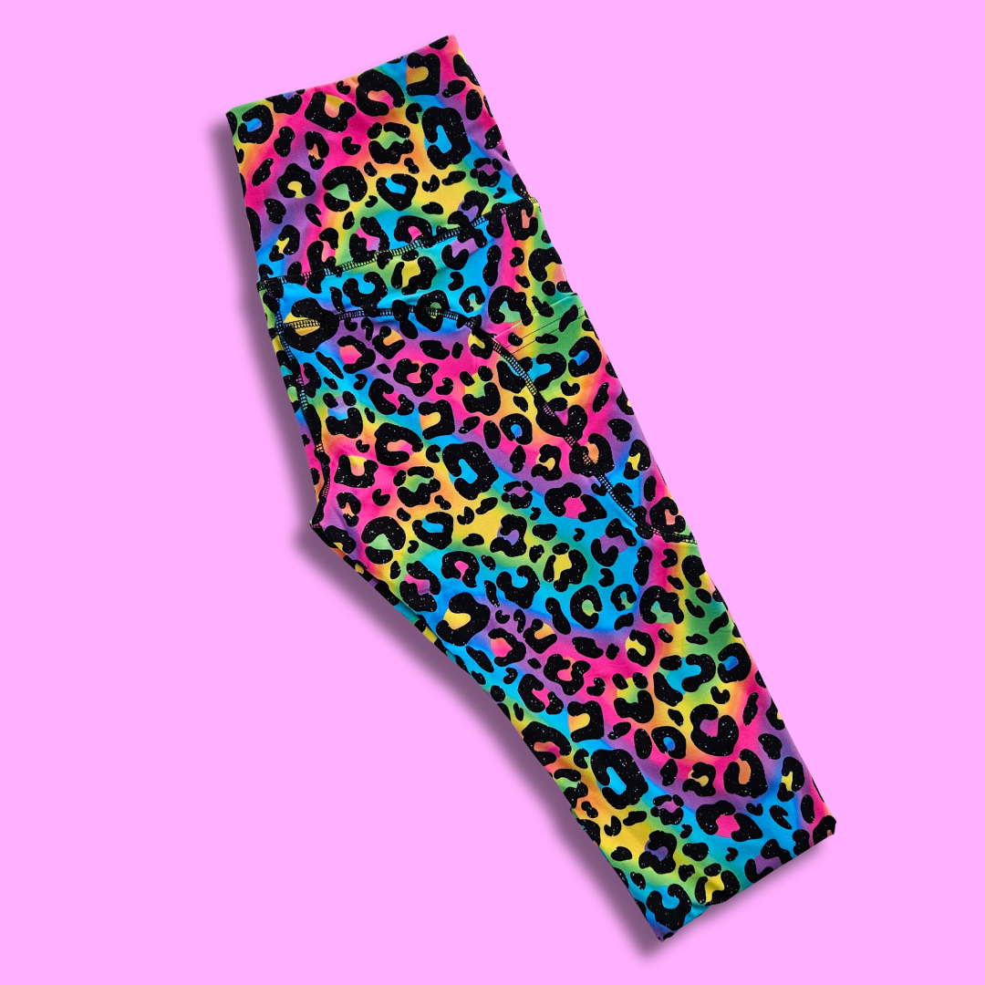 Bright, 80s & Cheetah Print Capri Leggings
