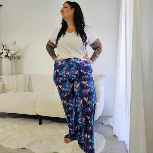 Stained Glass Hummingbirds Lounge Pants