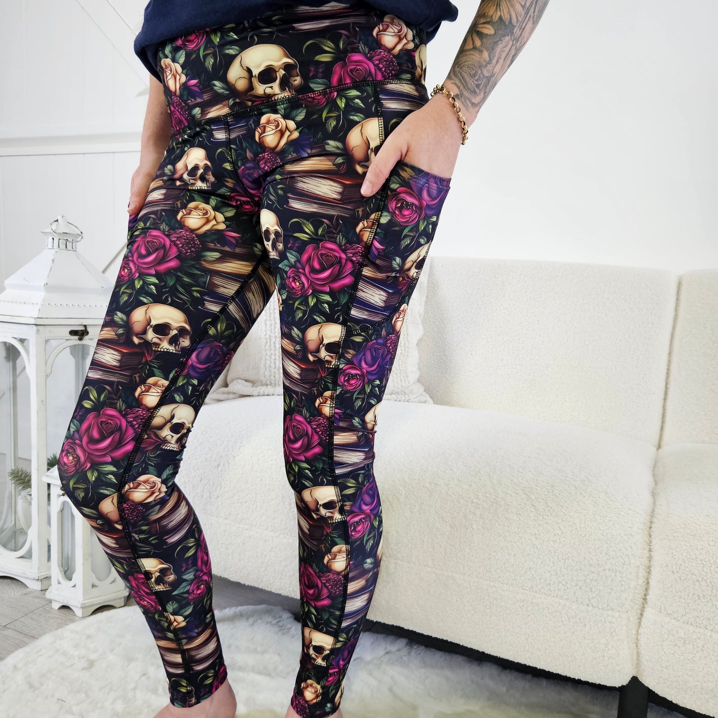 Skulls & Stories Full Length Leggings